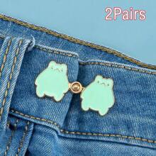 2/3/4 对可爱青蛙、草莓、蘑菇弹性腰带扣可调节腰带延长器，无缝牛仔裤腰带配件，适用于连衣裙和服饰 - 彩色 - 查看 17