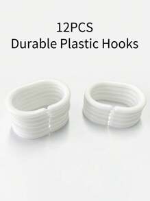 1/4 pièces Rideau de douche en polyester 3D à fleurs imperméable avec crochets, impression numérique, tissu lavable en machine. Séparateur de salle de bain imperméable et décoratif pour la maison, convient pour toutes les saisons, décoration de salle de bain, décoration d'automne, accessoires de salle de bain, rentrée des classes