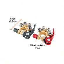 Blister Pack 2 Terminals For Battery, Quick Disconnect, Truper - Multicolor - View 2