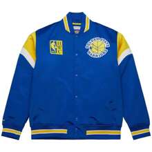 Mitchell & Ness QJBF5516-GSWYYPPPROYA Men's Jacket In Blue ✅ Delivery 24/72h To Spain (Peninsula) - Blue - View 1