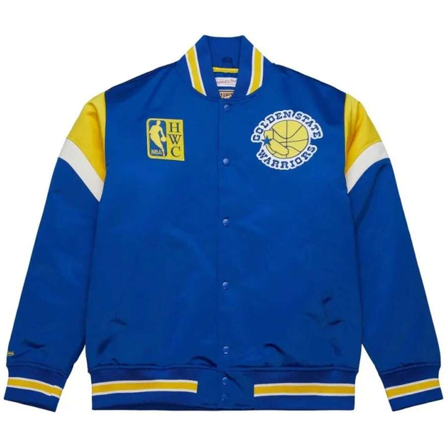 Mitchell & Ness QJBF5516-GSWYYPPPROYA Men's Jacket In Blue ✅ Delivery 24/72h To Spain (Peninsula) - Blue - View 1