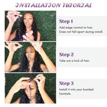 人发散装用于编织直发巴西纯人发散装无纬纱用于编织直发散装人发自然黑色 - Natural Black - 查看 9