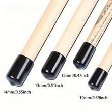 4 miếng bảo vệ đầu cơ bida/snooker - màu đen - Xem 5