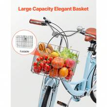 Cruiser Bike, 1 Or 7-Speed, 24 Or 26-Inch Light Blue Or Pink Beach Cruiser Bike With Large Capacity Basket And Rear Rack, Secure & Sturdy Cruiser Bike With Adjustable Seat, Fits For Cycling, Exercise & Shopping - 7-speed 26-inch Light Blue - View 5