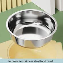 猫咪爱好者与猫妈爱食碗塑料不锈钢喂食盆猫咪爱好者与猫妈爱食狗爱好者与狗妈爱食猫/狗爱好者礼物与狗/猫妈爱食宠物双碗猫/狗爱好者礼物与狗/猫妈爱食宠物用品 - 彩色 - 查看 4