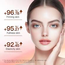 5片/OPP袋装 咖啡因/西瓜提取物面霜，抚平皱纹，紧致提拉，减少皱纹，深层滋润滋养，增强肌肤弹性 - 白色 - 查看 3