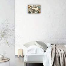 [Rustic Iron Art] Vintage Garden Decor Sign | 20x30cm (8x12 Inches) | Rustic Iron Art | Home Decor, Garden Ornamental Metal Tin Sign