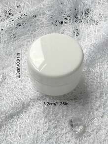 10 stuks/set 10g capaciteit zachte zalfdoos, cosmetische navulbare fles, gezichtscrème-etui, draagbare witte gezichtsmaskerfles, plastic bodylotionpotten
