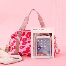 Excursion Bags, Women's Large Capacity Portable Crossbody Travel Bags, Business Trip Bags, Fitness Yoga Sports Bags, Camping Bags, Fitness Bags, Swimming Bags Holiday Essentials Holiday Travel Essentials Travel Accessories - Pink - View 2