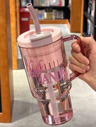 1 pieza Vaso de agua portátil de gran capacidad para verano con colador de té