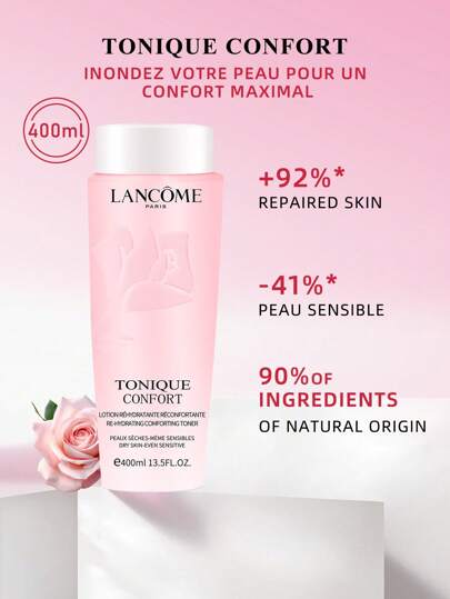  Lancôme Tonique Confort Re-Hydrating Comforting Toner, Dry Skin-Even Sensitive For Improved Skin Hydration 400ml/13.4 Fl.Oz.