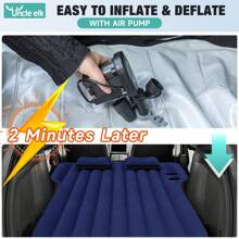 Umbrauto Inflatable SUV Air Mattress Fit For TeslaModel Y Mattress Portable Trunk Camping Bed Foldable Travel Sleeping Pad With Air Pump And Storage Bag For Outdoor - Màu xanh hải quân - Xem 4