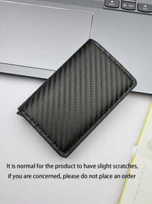 1pc Men's Minimalist Ultra-Thin RFID Blocking Wallet Coin Purse Card Holder Aluminum Alloy With Side Push Function Suitable For ID, Driver's License, Gift For Thanksgiving, Christmas, Valentine's Day