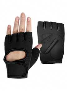 EIGIIS زوج من قفازات التمرين للنساء مانعة للانزلاق لرفع الأثقال مع امتصاص الصدمات، قفازات رياضية بقبضة ممتازة لحماية اليد للتمارين الرياضية مثل رفع الأثقال، الدراجات، السحب، التسلق