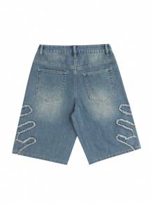 Globe Swift Loose Casual Washed Denim Shorts For Men