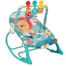 Blau Babywippe mit Spielzeug, Babywippe mit Sicherheitsgurt, Schaukelstuhl für Babys 0-3 Jahre, 80 x 60 x 43 cm