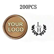200 Pcs Wax Seals Stickers, Custom Logo Wax Stickers, Handmade Wax Seal Stickers For Wedding Invitation, Self-Adhesive Envelope Wax Stickers-Bronze,Back To School,School Supplies,Multi-Functional,Ornamental,Reusable,Modern,Colorful,Cute,Vintage,Cartoon,Kawaii,Custom,Personalized,Unique,Customized,Workers,Clients,Students,For Business/Work/Office,For School,School Supplies,Back To School,For Office,For School,For Classroom,For Teacher Gifts,For University,For Colleague,For Dorm Rooms,For Teacher,For Boys And Girls,For Teenagers,Junior High School Students,Middle School Students,High School Senior High School Students,College Students,University Students,Freshman,Sophomore,Underclassmen