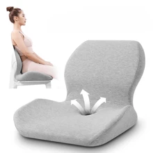 1 件透气背部/腰部支撑垫，适用于办公桌椅、游戏椅、宿舍椅 - 彩色 - 查看 1