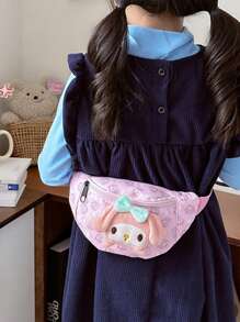 Sanrio 1pc Sanrio Character Cartoon Kids Waist Bag, Cute Preschool Backpack Cross-Body Bag For Boys And Girls