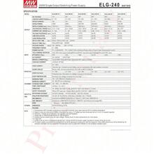 [powernex] Mean Well elg-240 – 36 A 36 V 6,66 A LED de conmutación de salida única de 239.76 W Fuente de alimentación con PFC - 1 - Ver 2