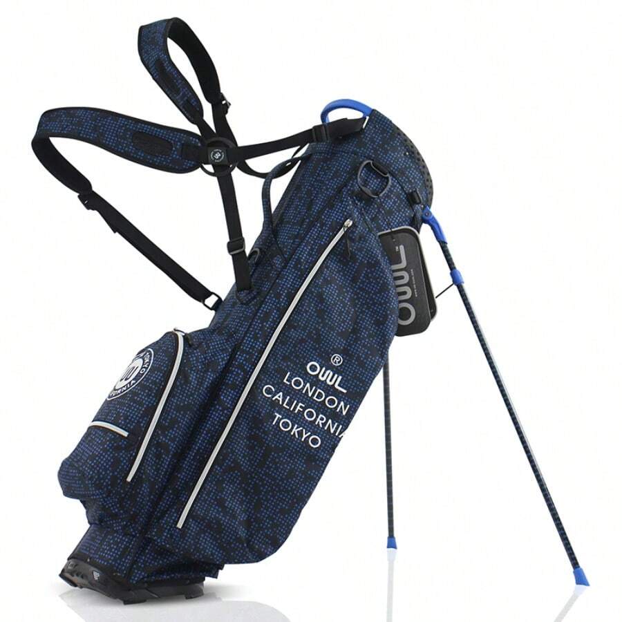 1 Piece Lightweight 1.3kg Golf Stand Bag 5 Way Dividers,4 Zippered Pockets, Adjustable Dual Straps Golf Bag For Man/Woman - Blue - View 1