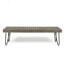 JANE INDUSTRIAL WOOD AND METAL BENCH - 1 - 查看 2
