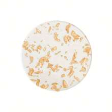 ¡talla grande vendido! Posavasos redondo resistente al calor con cristal, diseño con elementos dorados, protector decorativo y brillante para la mesa
