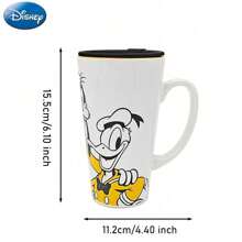 1 Cốc sứ hình chuột Mickey được Disney cấp phép chính thức 400ml có nắp Thiết kế nhân vật Minnie Donald Daisy Pluto cổ điển Hoàn hảo cho bữa sáng Cốc đựng nước cà phê Văn phòng tại nhà Bếp Lễ hội Giáng sinh Quà tặng sinh nhật - Mickey có nắp MN-84276 - Xem 3