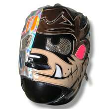 Cyber-Taz Semi-Professional Wrestling Mask - 黑色 - 查看 4