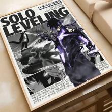 1pc S-Solo L-Leveling Poster Canvas Art Coffee House Bar Room Wall Decor Aesthetic Painting No Frame - Multicolor - View 12