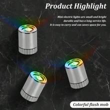 10Pcs LED Mini Lights, Small Led Lights For Dollhouse Silver Plastic Battery Included Doll House Electric Lights For Paper Lantern Party Decoration Crafts Dollhouse Accessories - 多色-慢閃 - 查看 8
