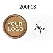 200 Pcs Wax Seals Stickers, Custom Logo Wax Stickers, Handmade Wax Seal Stickers For Wedding Invitation, Self-Adhesive Envelope Wax Stickers-Bronze,Back To School,School Supplies,Multi-Functional,Ornamental,Reusable,Modern,Colorful,Cute,Vintage,Cartoon,Kawaii,Custom,Personalized,Unique,Customized,Workers,Clients,Students,For Business/Work/Office,For School,School Supplies,Back To School,For Office,For School,For Classroom,For Teacher Gifts,For University,For Colleague,For Dorm Rooms,For Teacher,For Boys And Girls,For Teenagers,Junior High School Students,Middle School Students,High School Senior High School Students,College Students,University Students,Freshman,Sophomore,Underclassmen