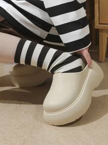 2025 Women's Platform Thickened Slide Sandals, Comfortable & Lightweight, Spring/Summer - White - View 3