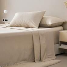 7 Piece(Queen / King) Bed In A Bag Comforter Set, Stylish Solid Comforter, Soft Microfiber, Comfortable And Warm, Cloud-Like Soft Bedding Set, Bedroom Decor For Spring/Summer/Autumn/Winter,Ideal Gift - 卡其色 - 查看 3