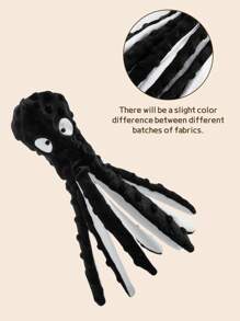 Hollypet Đồ chơi bạch tuộc nhồi bông có âm thanh, mềm mại và biết kêu, phù hợp cho chó cỡ vừa và lớn, rất tương tác giúp giảm buồn chán, bền và chống cắn, chơi được trong nhà hoặc ngoài trời, được thú cưng yêu thích. - Đen và trắng - Xem 8