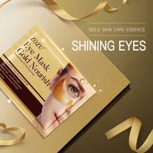 10/20/30pcs Gold-Color 7.5g/Pair Collagen & Seaweed Gold Extract Eye Mask Patches, Moisturizing & Revitalizing Eye Care - Gold - View 6