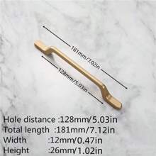 1 Piece Of Modern Minimalist Aluminum Alloy, Gold/Black Handle Drawer, Wardrobe, Nightstand, Locker, Door Handle, Furniture Hardware