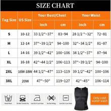 Men Neoprene Waist Trainer Sauna Suit Shirt Gym & Exercise Compression Vest Sweat-Boosting Workout Tank Top Trimmer Body Shaper