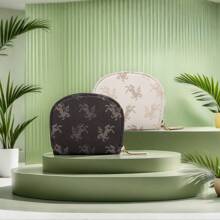 1pc Unicorn High-End Fashion Card Wallet With Multiple Card Slots, Large Capacity Driver's License Card Holder, Brown Wallet, Beige Wallet, Men's Wallet, Women's Wallet, Zipper Leather, Waterproof, Easy To Clean, Portable, Travel Accessories - Multicolor - View 2