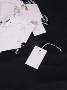 20/50/100张牛皮纸标签，附弹力绳。价格标签、便签标签、礼品标签。 - 白色 - 查看 7