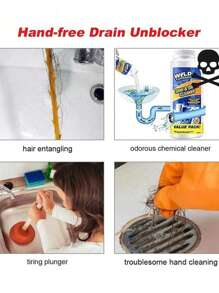 1pc Stainless Steel Sewer Dredging Tool, Modern Drain Cleaner For Home Bathroom Decor Summer - Dredge - View 4