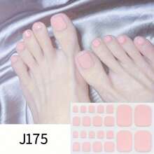 2PCS-Matte Toenail Stickers - Self-Adhesive Full Coverage Nail Wraps, Odorless Waterproof Nail Art Decals For Women, Easy DIY Salon Gel Effect
