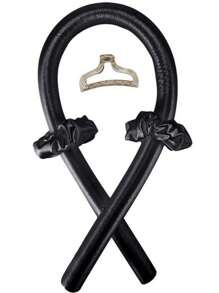 4 件套无热卷发套装，适合女性长发，卷发器适合过夜卷发，无热卷发配件套装带发夹，方便卷发