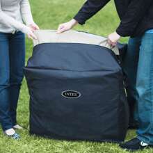 Intex Spa hinchable cuadrado 4 personas 175x175 cm, diseño Greystone, burbujas aire caliente, calentador integrado, sistema de filtración S2, cloración salina, fácil montaje, para exteriores ✅ Entrega 24/48h a España (península) - Multicolor - Ver 6