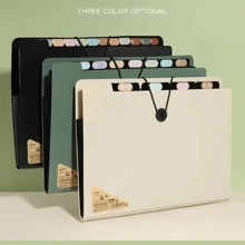5 Layers A4 File Folder Storage Bag Test Paper Desktop Tool School Stationery Office Supplies. Piano Case With Multiple Layers Of Folders For Office Documents, Maternity Check-Up Materials, Simple And Portable.,Back To School,School Supplies