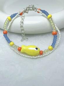 1 件时尚金色钛钢圣母玛利亚吊坠项链，带水钻边缘和镂空设计 - 彩色 - 查看 4