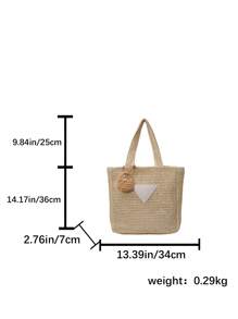 Hand-Woven Bags, Women's New Popular Beach Vacation Shoulder Bags, Large Capacity Tote Bags, Straw Bags