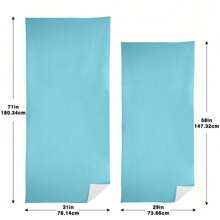 1 件 29 英寸 X 58 英寸 31 英寸 X 71 英寸现代美人鱼印花超细纤维沙滩巾 - 超强吸水、速干、轻盈、柔软、超大旅行毯，适合海滩和泳池边使用 - 可机洗矩形涤纶针织面料，速干毯 | 现代风格毛巾 | 超细纤维涤纶，夏季沙滩毯，节日浴室装饰海滩必需品