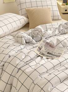 Soft Duvet Cover Set With Bow Pattern - Christmas Gifts Best 2/3 PiecesQuilt Comforter Cover Bedding Set - Includes 1 Duvet Cover And 1/2 Pillowcases - Cheap And High Quality For Twin King Single Queen Double Full Size Doona Quilt Cover - White - View 9