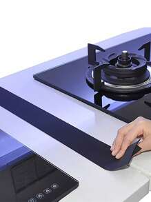Juego de 2/4 tiras de silicona, tira para placa de cocina, tira resistente al aceite y a las manchas para la cocina, tira de sellado de silicona, juego de tapete de silicona para placa de gas